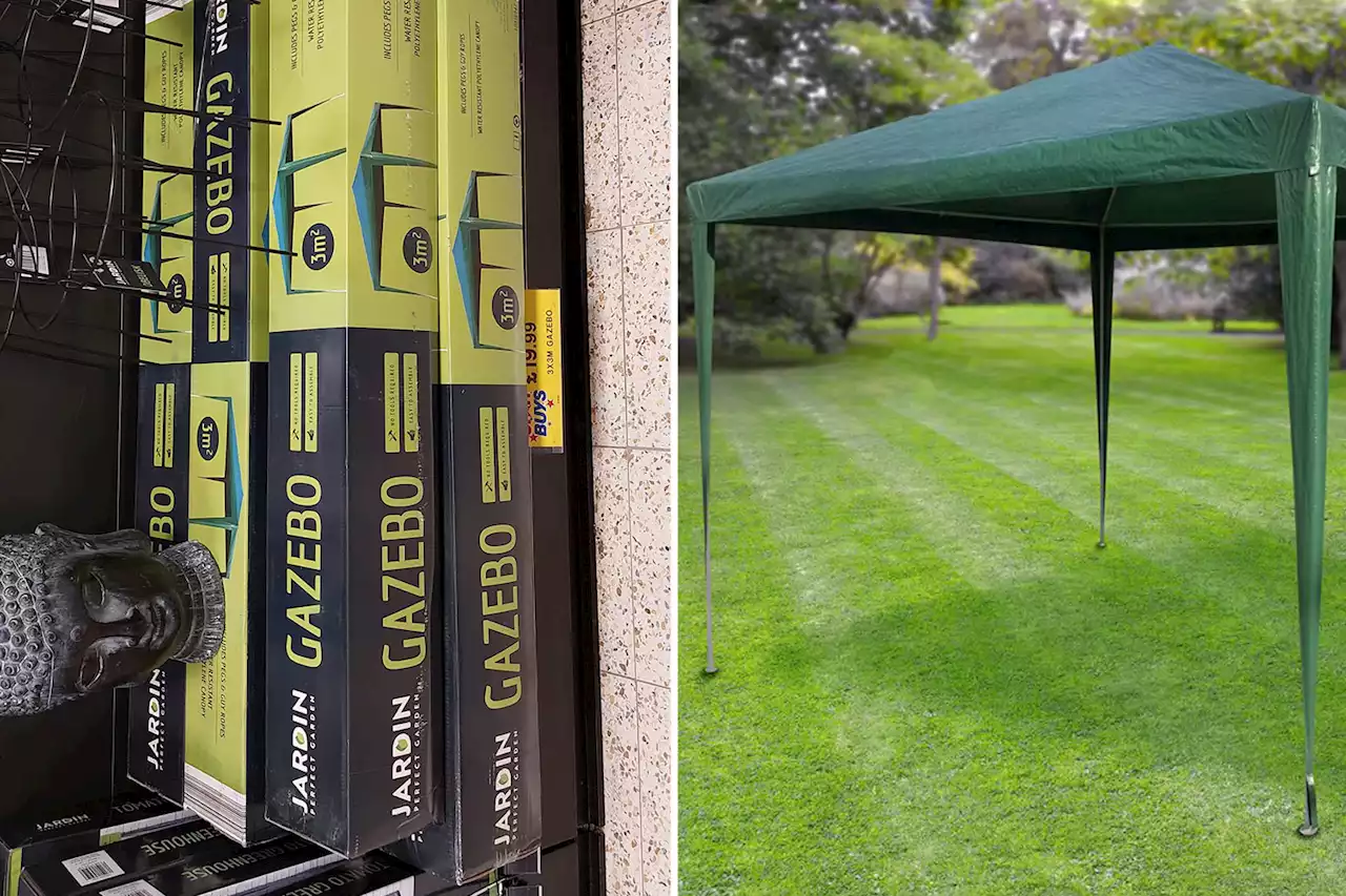 Bargain hunters spot an incredible discount on Home Bargains garden gazebos