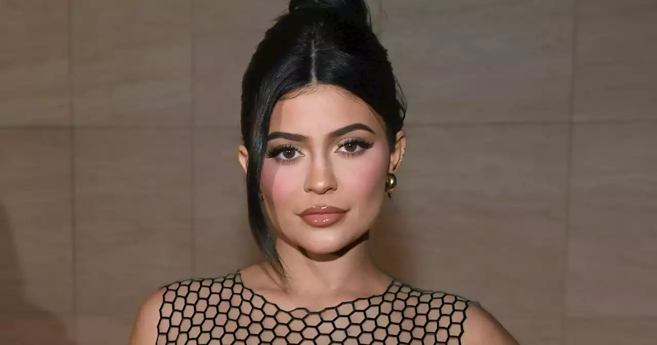 Kylie Jenner carried a glass purse, and it's no surprise what was in it