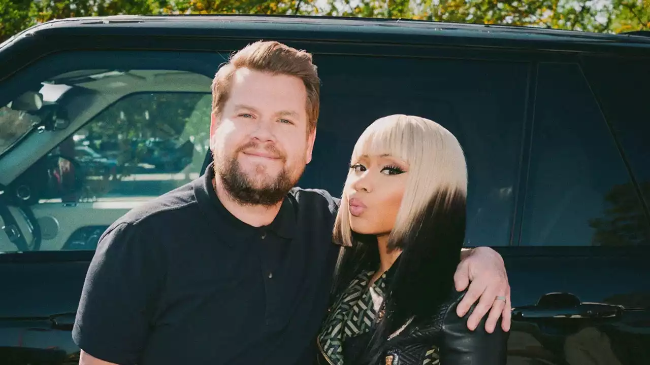 Nicki Minaj Channels Adele in Carpool Karaoke with James Corden