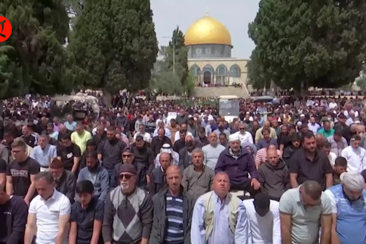 Ribuan orang hadiri shalat Jumat pertama Ramadhan di Al-Aqsa - ANTARA News