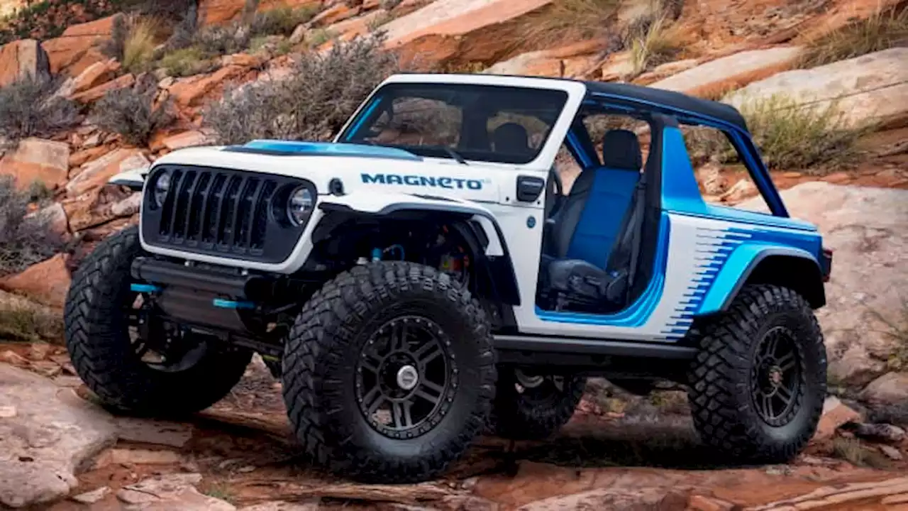 Jeep says its new electric Wrangler SUV concept goes 0-60 in 2 seconds