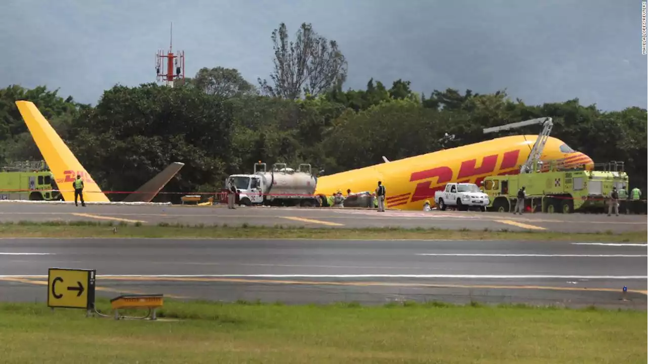 Costa Rica airport reopens after plane skids off runway, splits in two