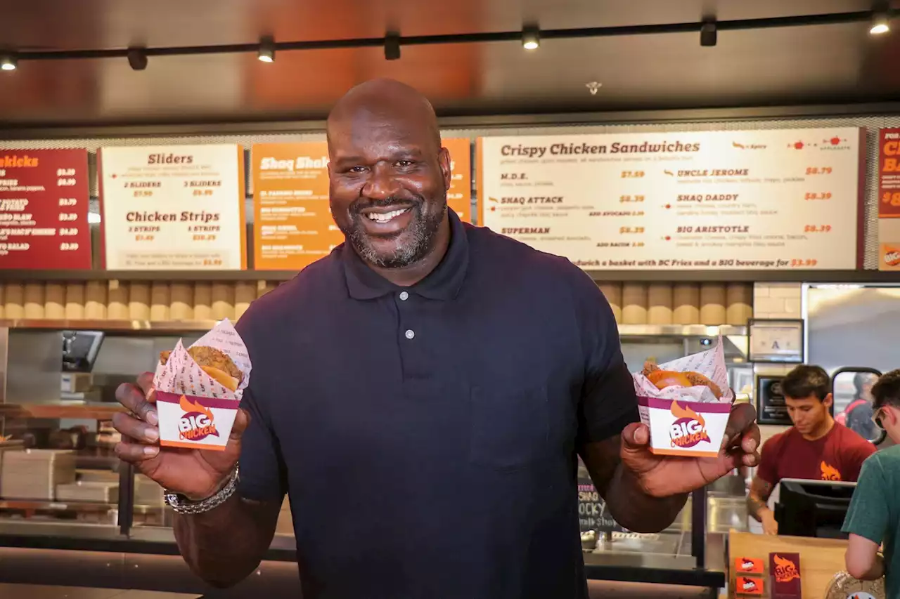 Shaq Brings Big News and Big Chicken to Texas