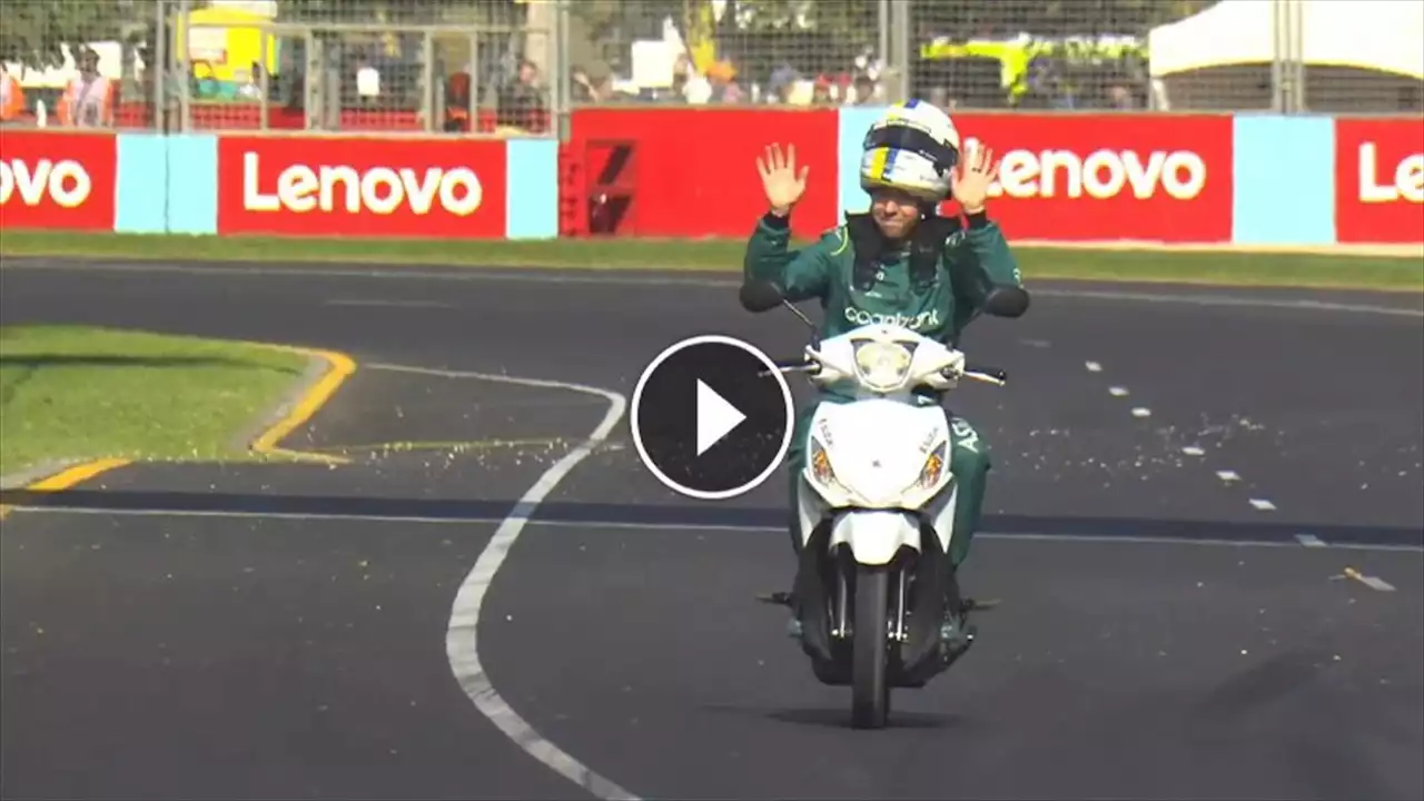 VIDEO - F1, GP AUSTRALIA: Sebastian Vettel è sotto investigazione per ingresso in pista non autorizzato con uno scooter