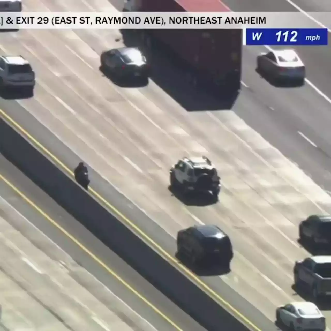 Police chase: Motorcyclist driving over 150mph leads CHP on pursuit across LA, Orange Counties