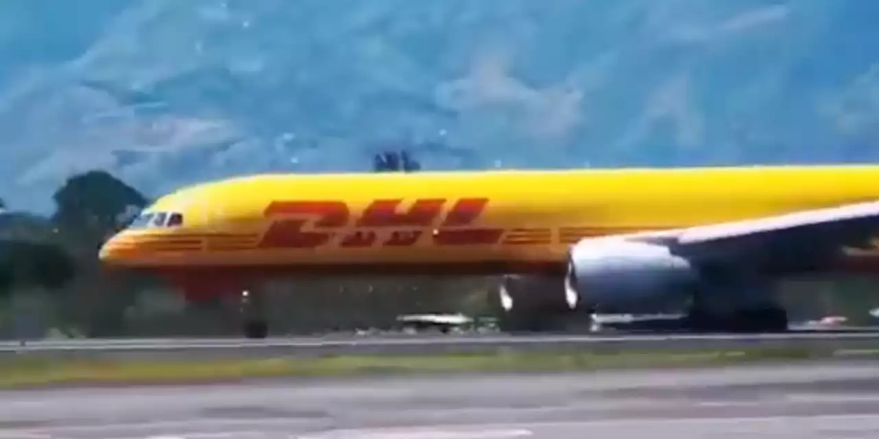 Shocking viral video shows plane break in two while making a crash landing