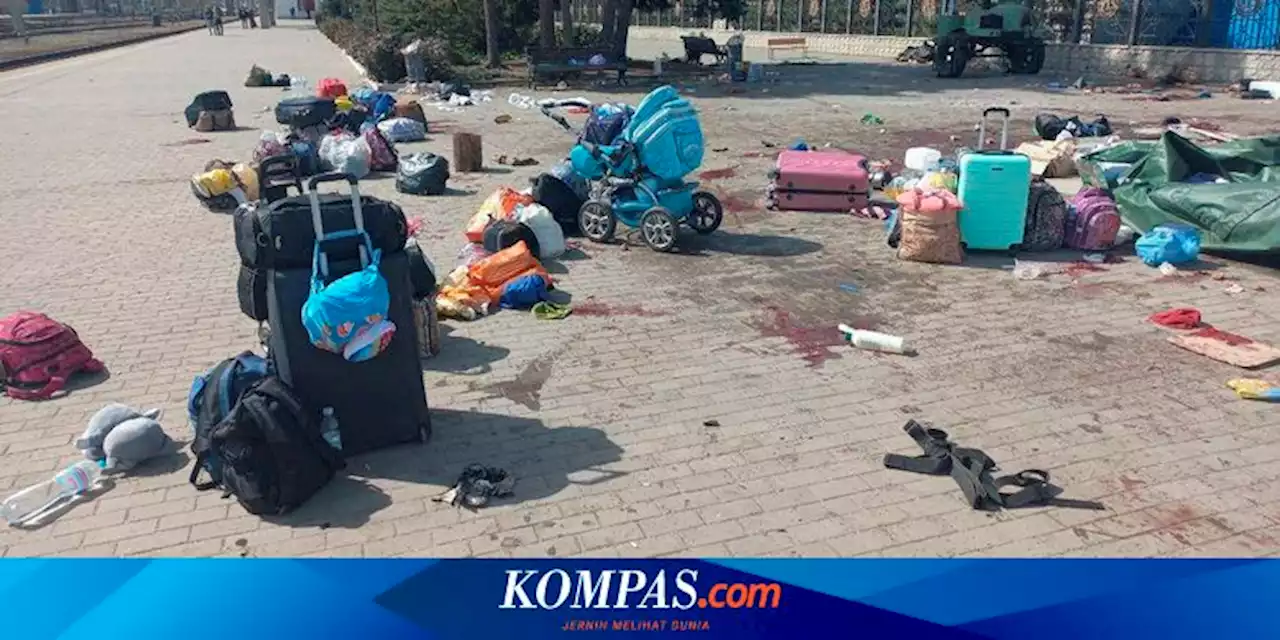 Roket Hantam Stasiun KA Ukraina Saat Evakuasi, 35 Tewas dan 100 Lebih Luka-luka