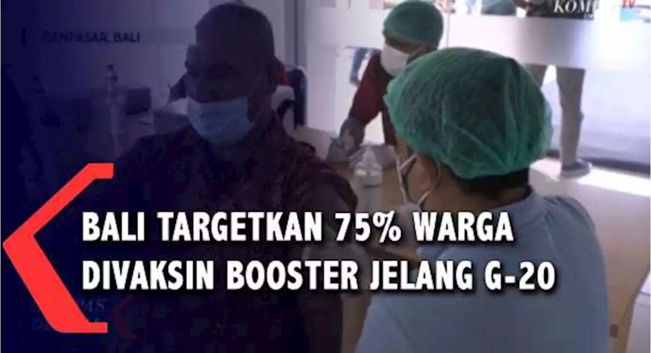 Bali Target 75 Persen Warga Divaksin Bosster Jelang G-20