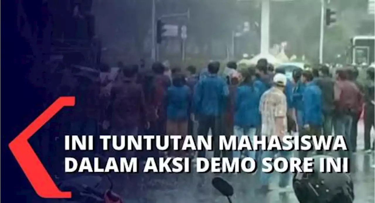 Mahasiswa Demo di depan Patung Kuda, Tuntut Soal Kenaikan Harga BBM Hingga PPN