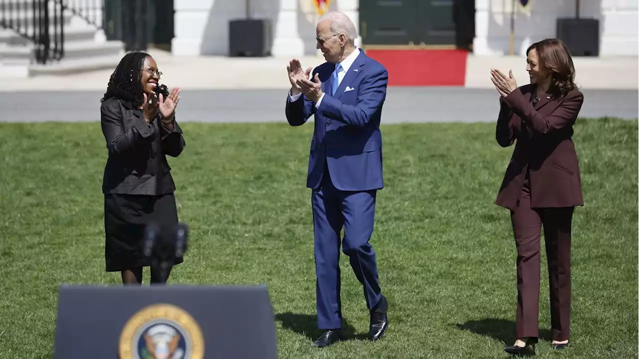 Ketanji Brown Jackson says 'we've made it' to the Supreme Court, as Biden praises her confirmation as ‘moment of real change’