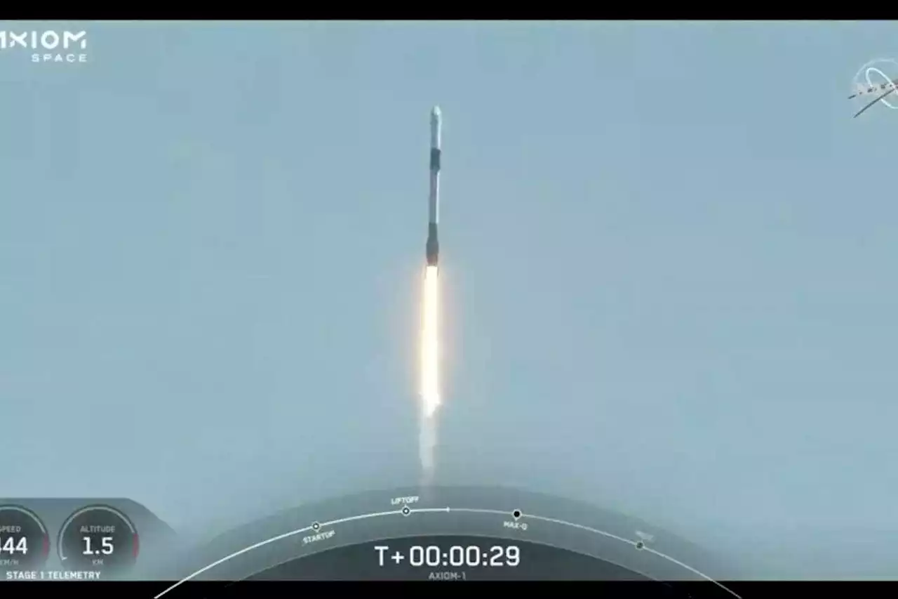 Watch: Axiom and SpaceX launch first all-private crew to ISS