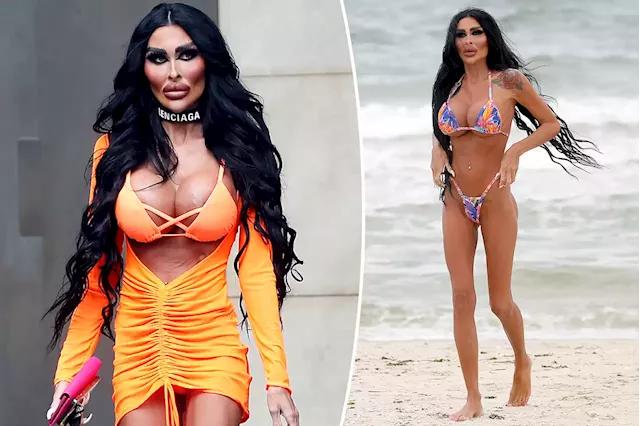 ‘Real-life Barbie doll’ shows off $71,000 boob job and plastic surgery