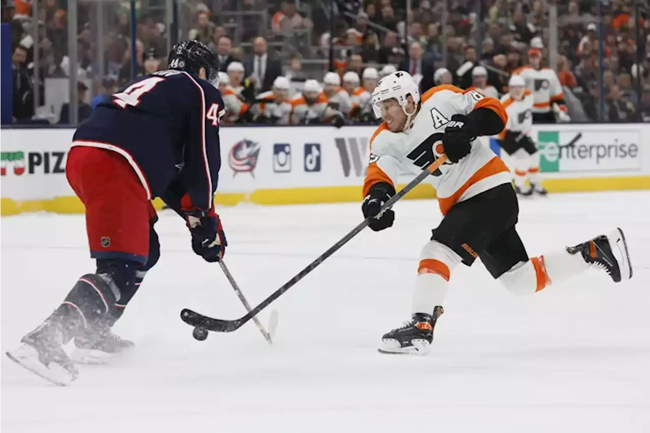 Flyers beat the Blue Jackets, 4-1, in Cam Atkinson’s return to Columbus