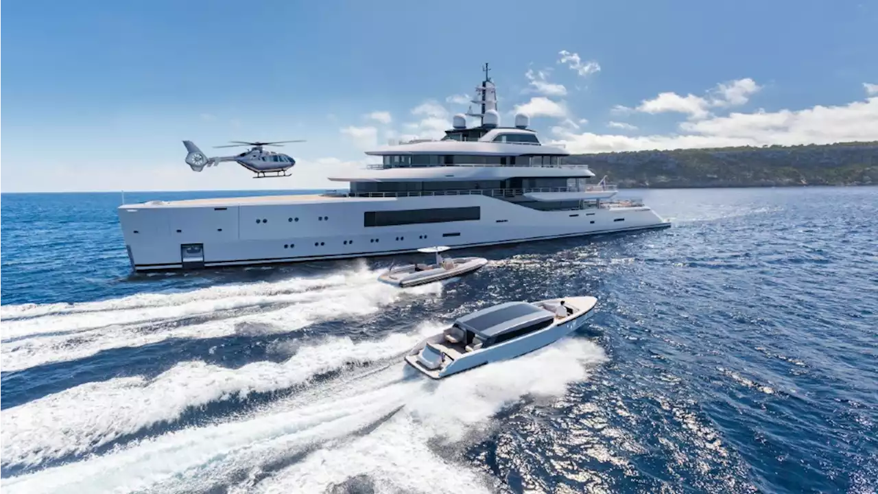 This New 263-Foot Hybrid Superyacht Has a 2,100-Square-Foot Beach Club