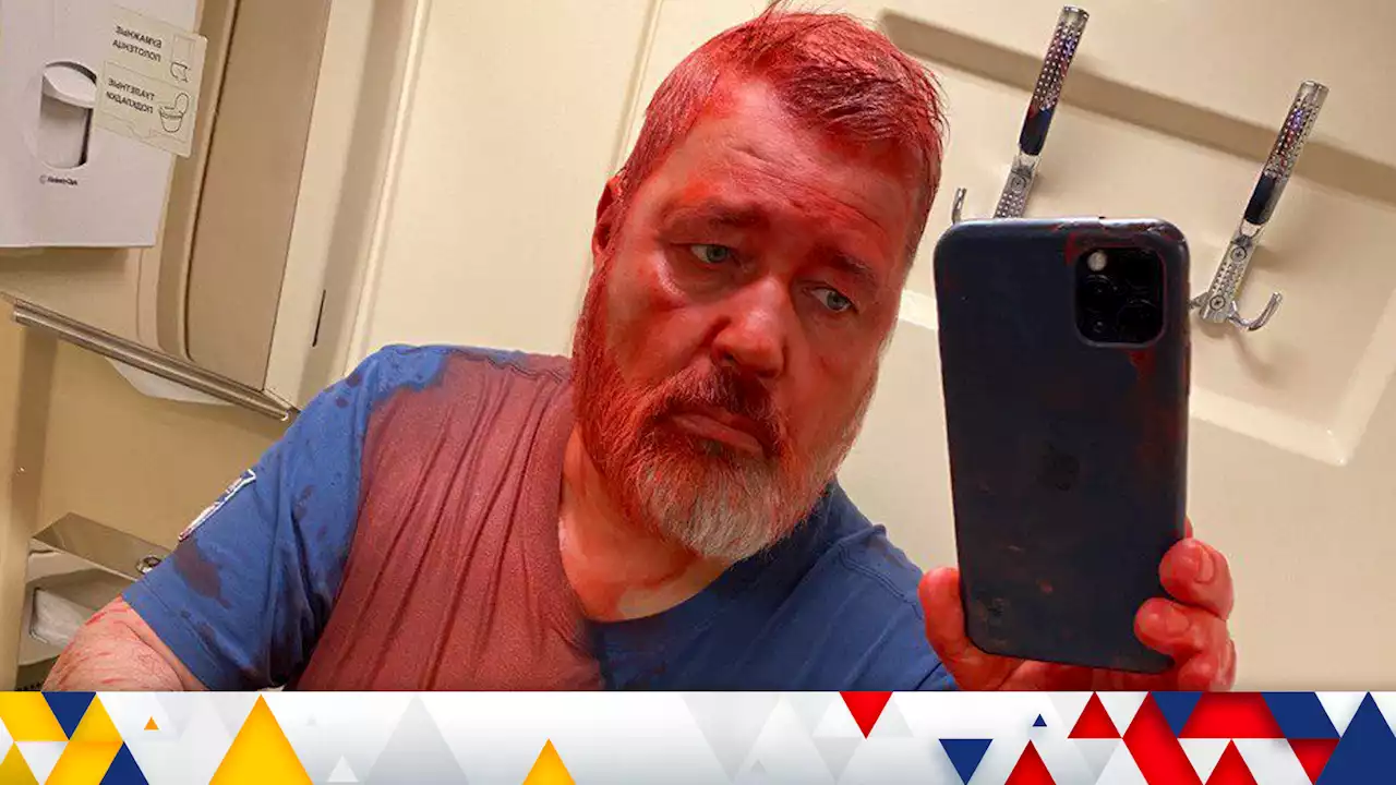 Ukraine war: Russian Nobel-winning editor Dmitry Muratov attacked with red paint 'over Ukraine stance'