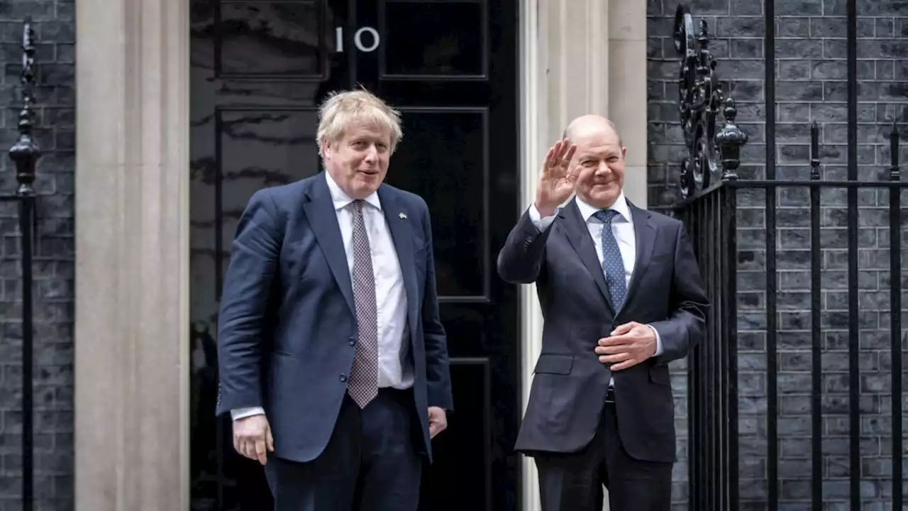 Olaf Scholz zum Antrittsbesuch bei Boris Johnson