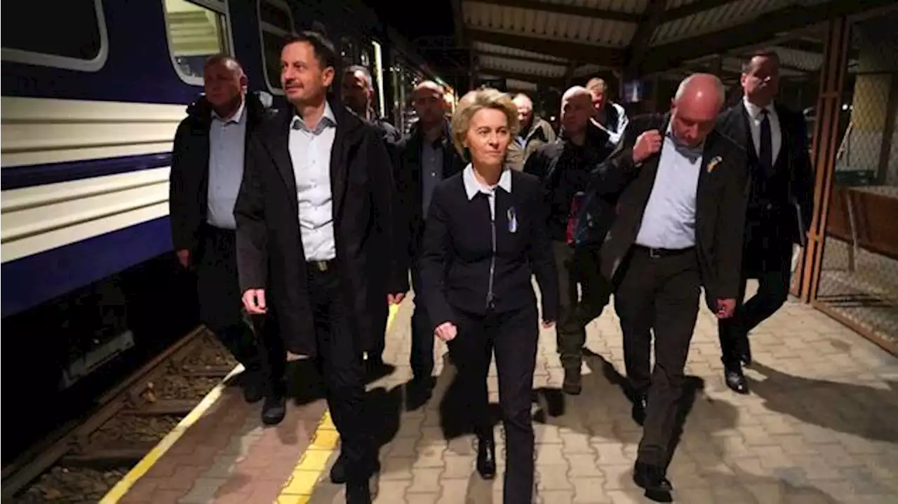 Von der Leyen auf dem Weg nach Kiew – das ist in der Nacht passiert