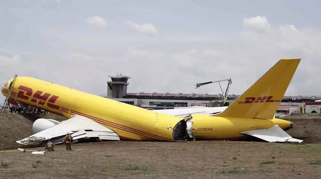 Avión de carga de DHL se accidentó en aeropuerto de Costa Rica