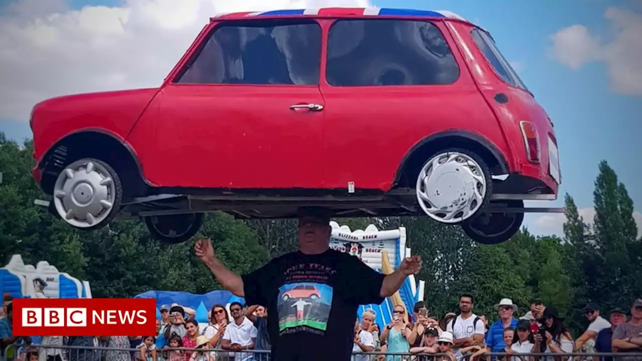 Strongman John Evans reaches 100 world records