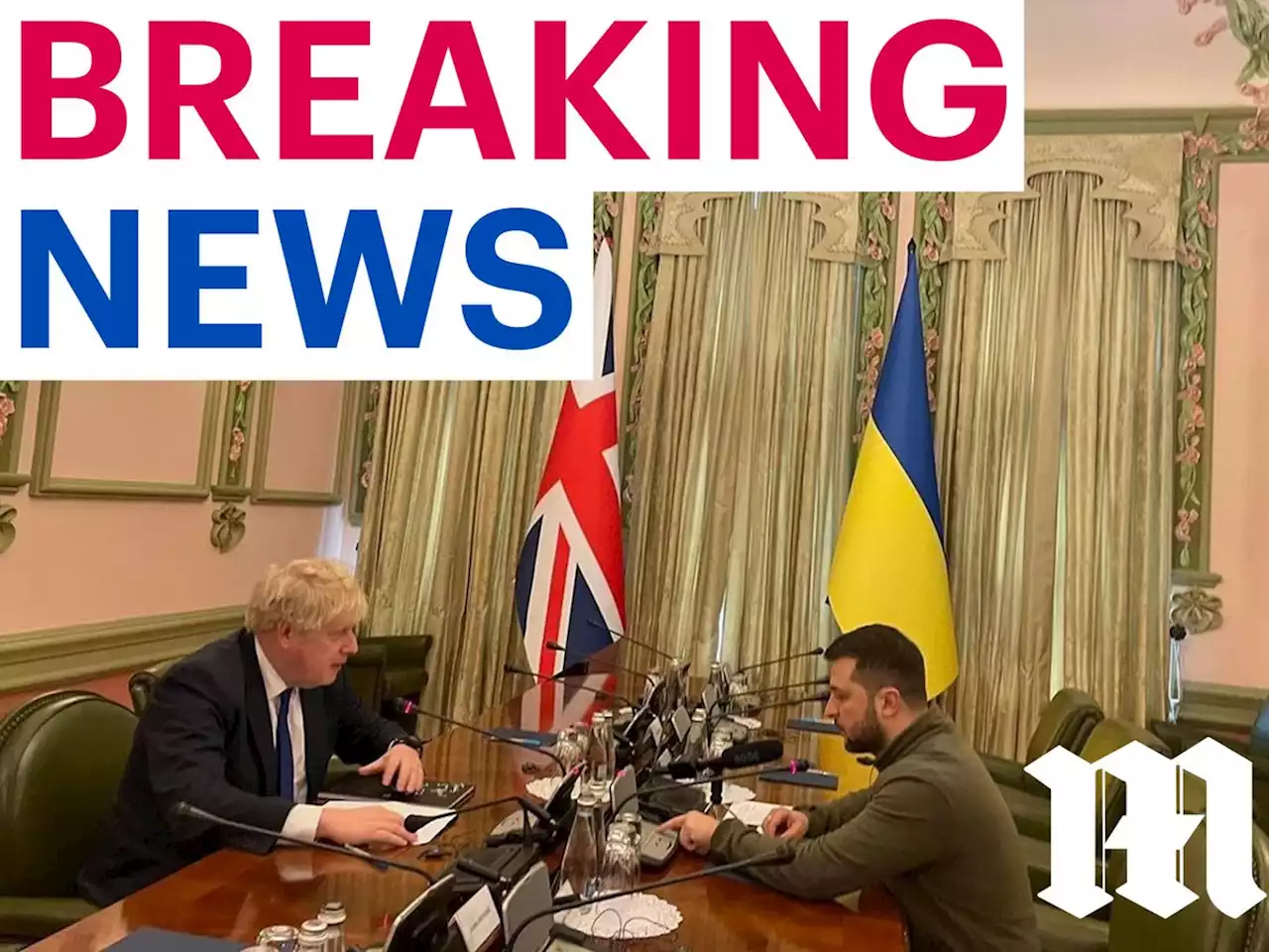 Boris Johnson goes to Kyiv and meets Ukraine president Zelensky