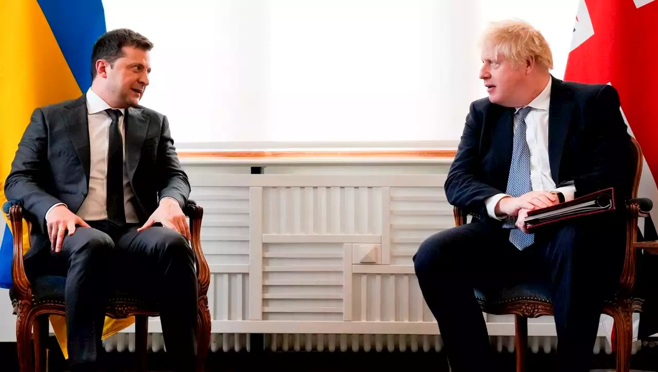 Ukraine: Boris Johnson trifft Wolodymyr Selenskyj überraschend in Kiew