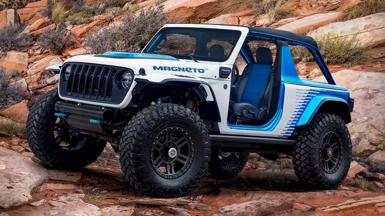 Jeep's new all-electric Wrangler does 0-60 in 2 seconds