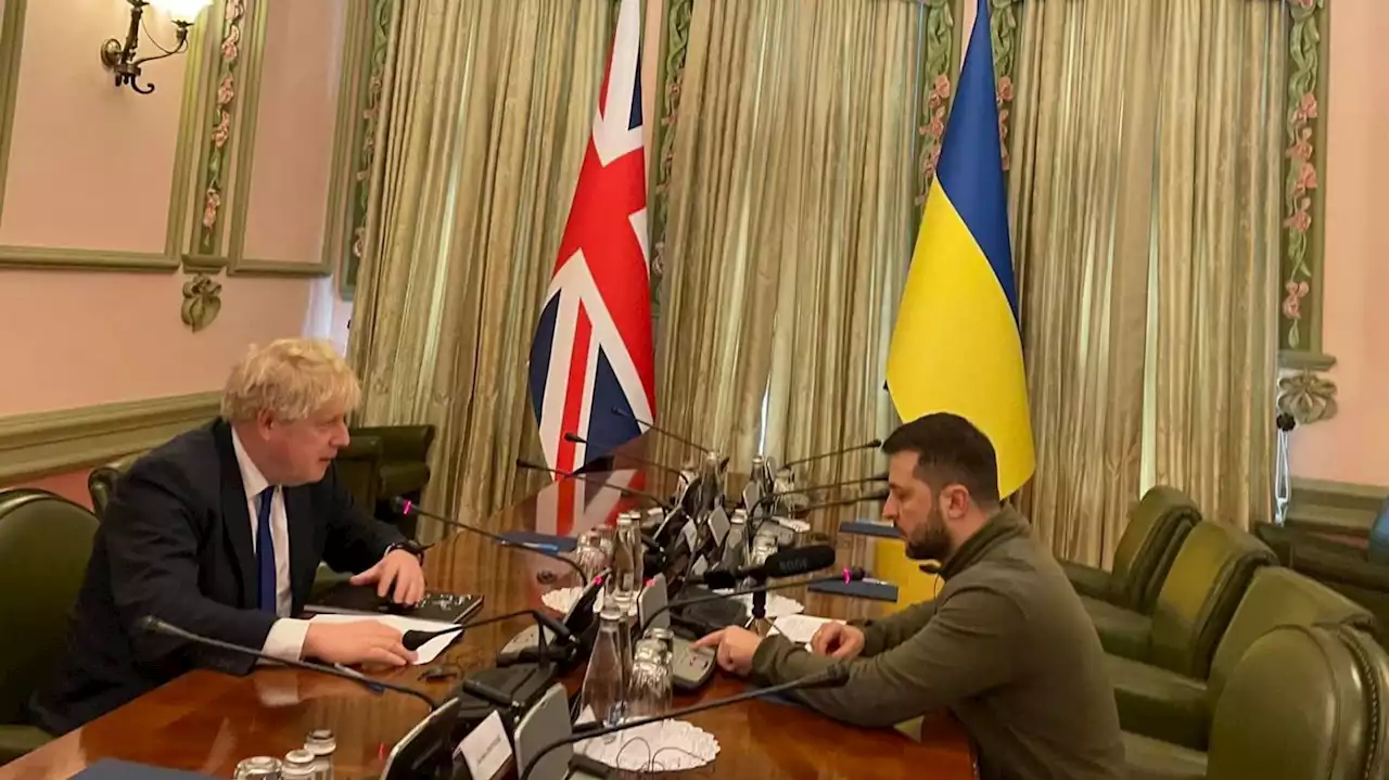 Boris Johnson Flies To Kyiv For 'Surprise' Meeting With Volodymr Zelenskyy