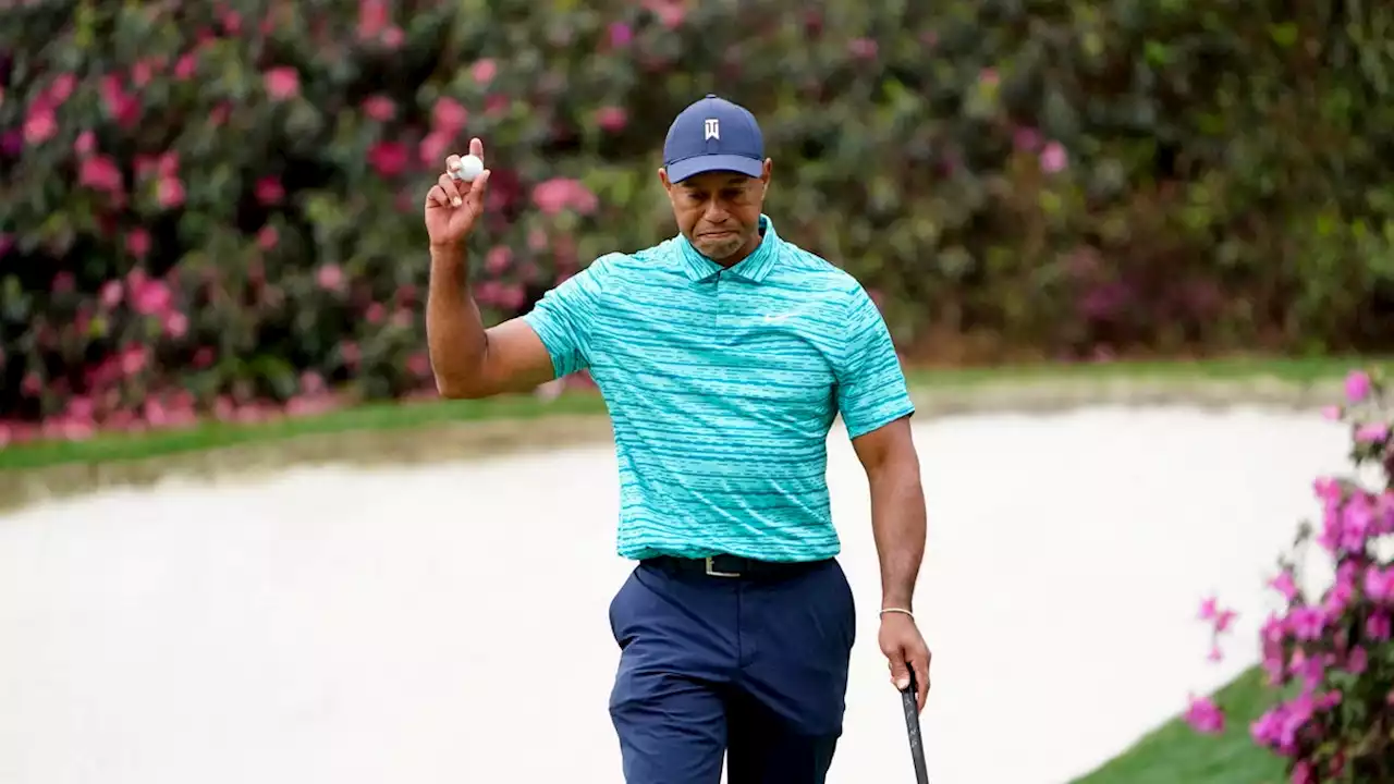 Tiger Woods survives worst-ever Masters round start to make the cut, play the weekend