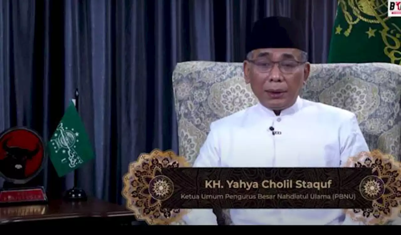 Tausyiah di BKN PDIP, Gus Yahya: Ulama Harus Mengayomi Umat