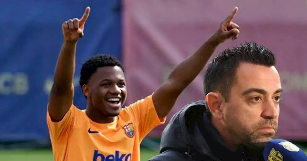 Espero que Ansu Fati vuelva más pronto que tarde: Xavi