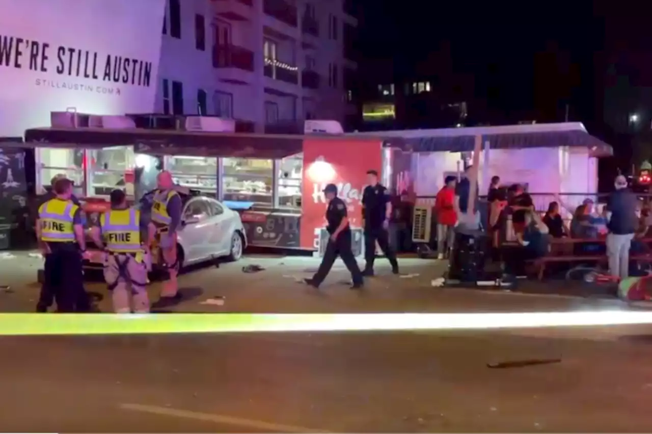 At least 11 people injured after car crashes into Austin food truck