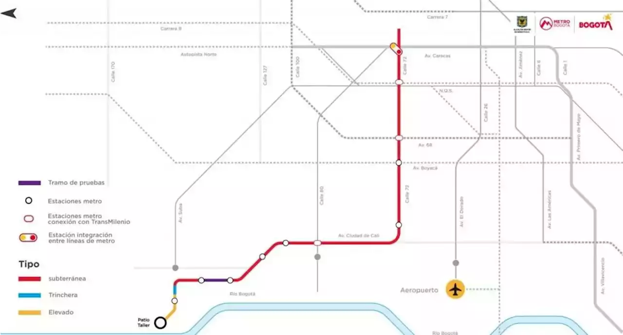 Aprueban trazado de la Línea 2 del Metro de Bogotá: pasará por cuatro localidades - Pulzo