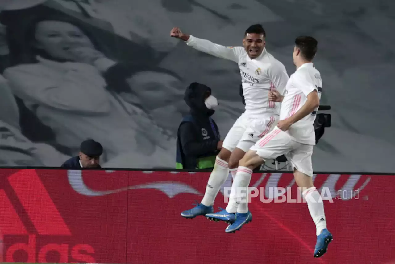 Sundulan Casemiro Bawa Real Madrid Unggul 1-0 Atas Getafe di Babak Pertama |Republika Online