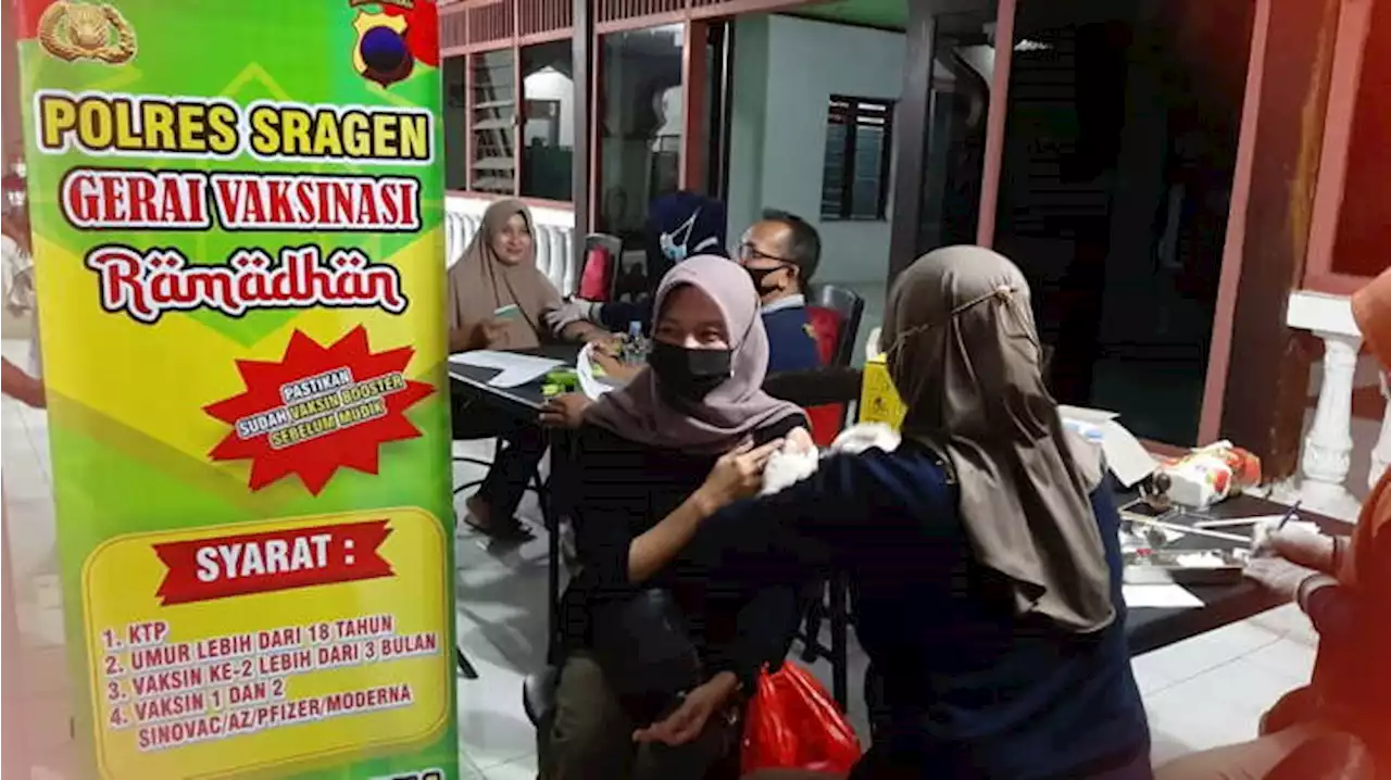 Polres Sragen Jemput Bola Vaksinasi di Masjid dan PO Bus