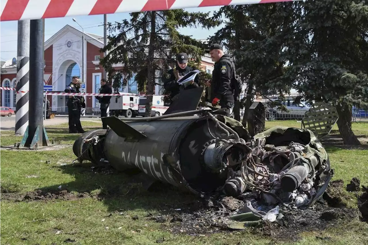 Missile kills at least 52 at crowded Ukrainian train station