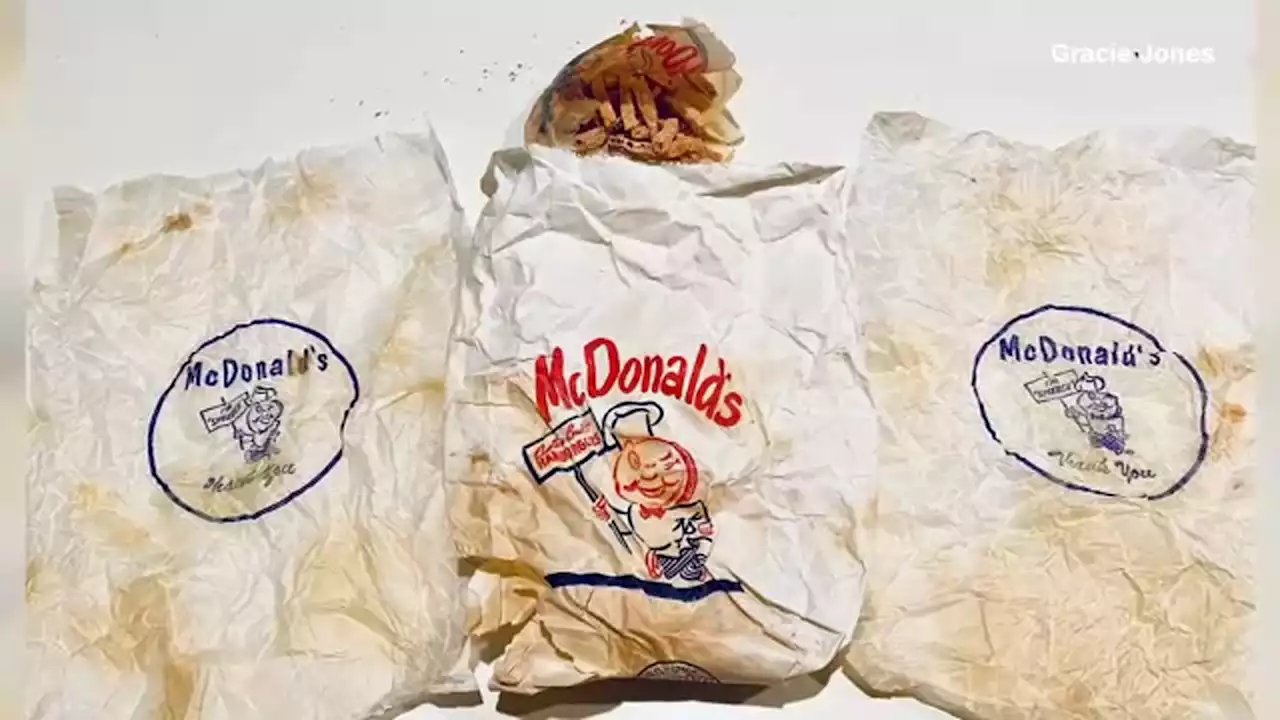 Couple finds 1950s McDonald's bag with french fries inside wall during home renovations