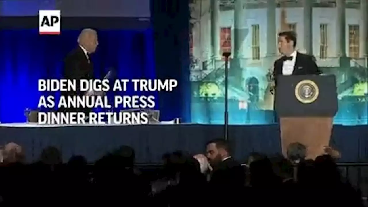 Biden roasts Trump, GOP, himself at correspondents' dinner