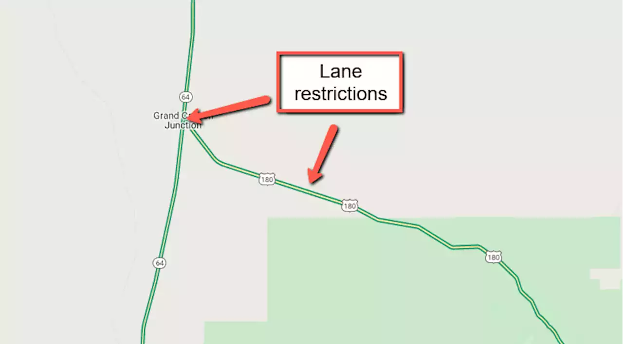 Plan for lane restrictions on US 180 northwest of Flagstaff through May 31