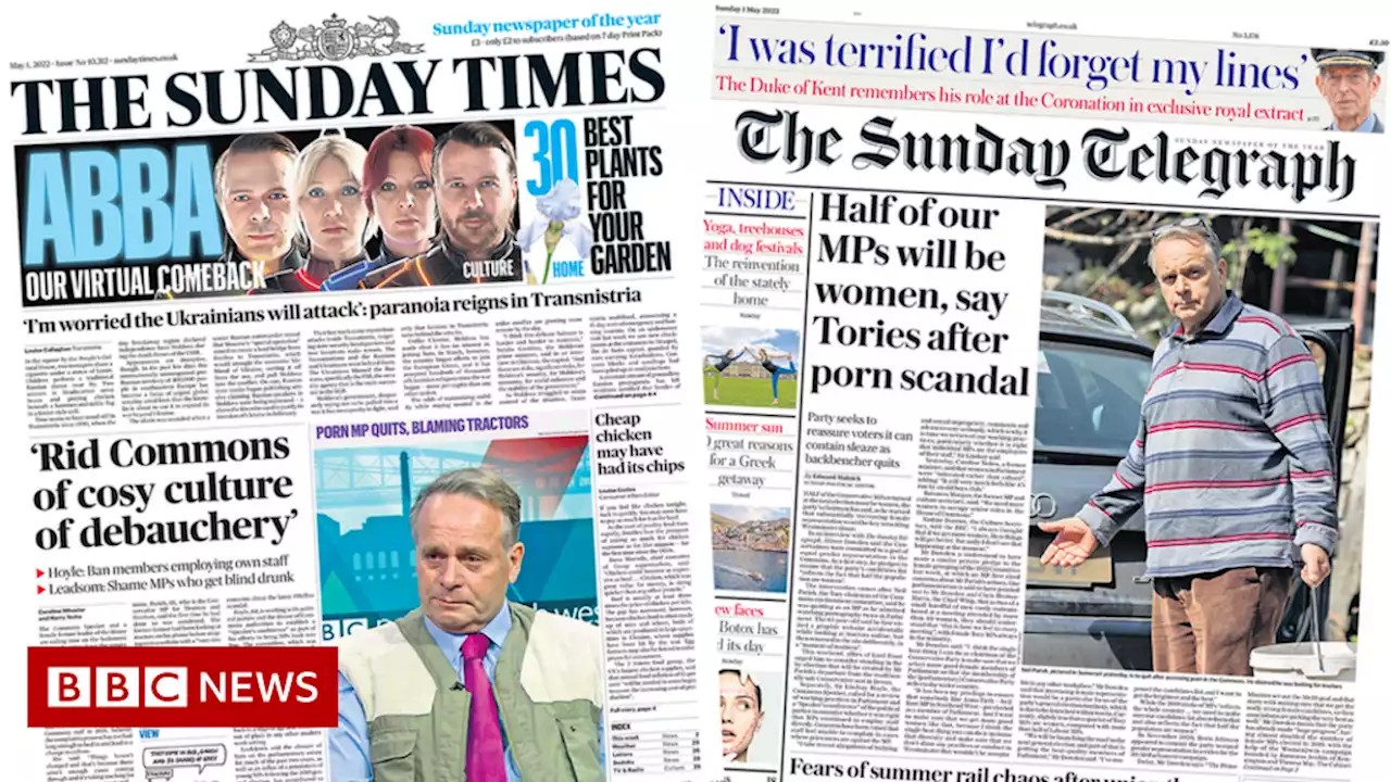 Newspaper headlines: Westminster 'culture of debauchery' and Tory female MP pledge