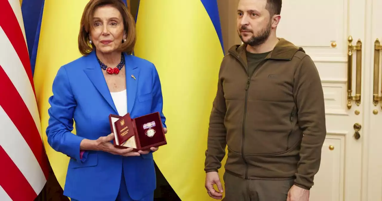 Pelosi makes surprise trip to meet Zelensky in Kyiv