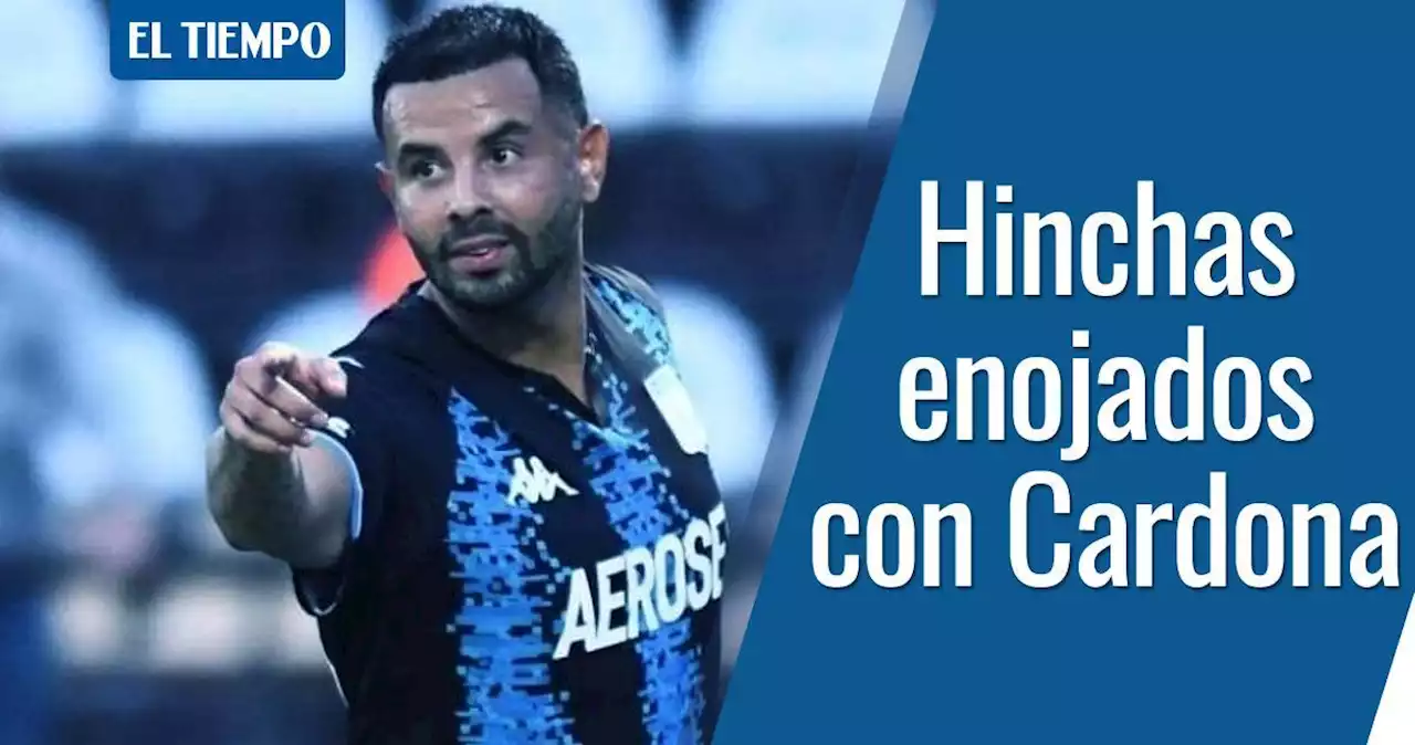 Edwin Cardona y su mala hora con Racing: silbado por sus propios hinchas