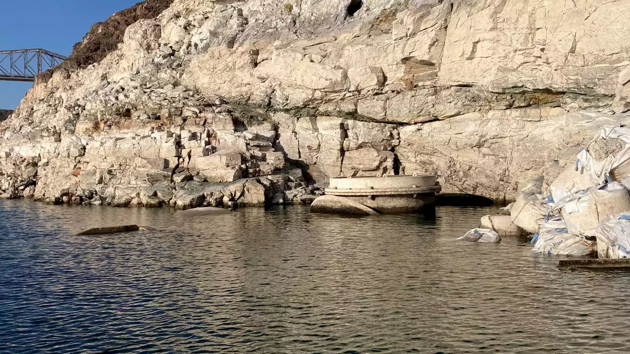 Water intake now visible at drought-stricken Lake Mead