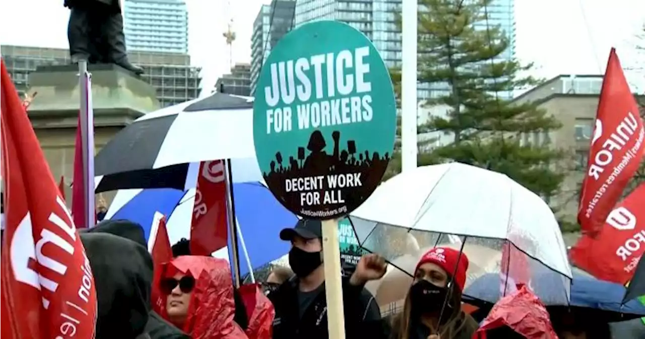 Worker unions hold May Day rally at Toronto’s Queen’s Park - Toronto | Globalnews.ca