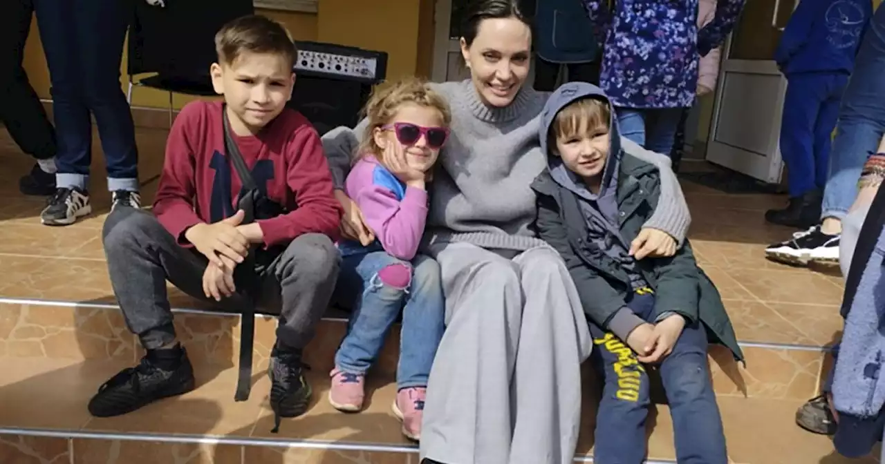 Hollywood actress Angelina Jolie makes surprise visit to war-torn Ukraine