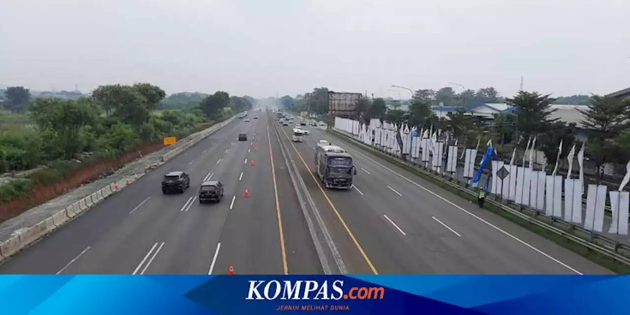 H-1 Lebaran, Arus Mudik di Tol Jakarta-Cikampek Ramai Lancar