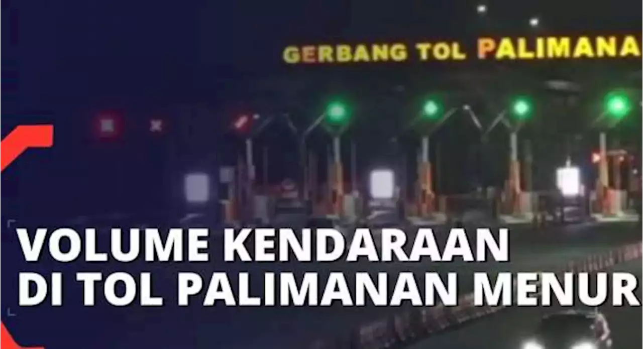 Sehari Jelang Lebaran, Kepadatan Kendaraan di Tol Palimanan Turun Drastis