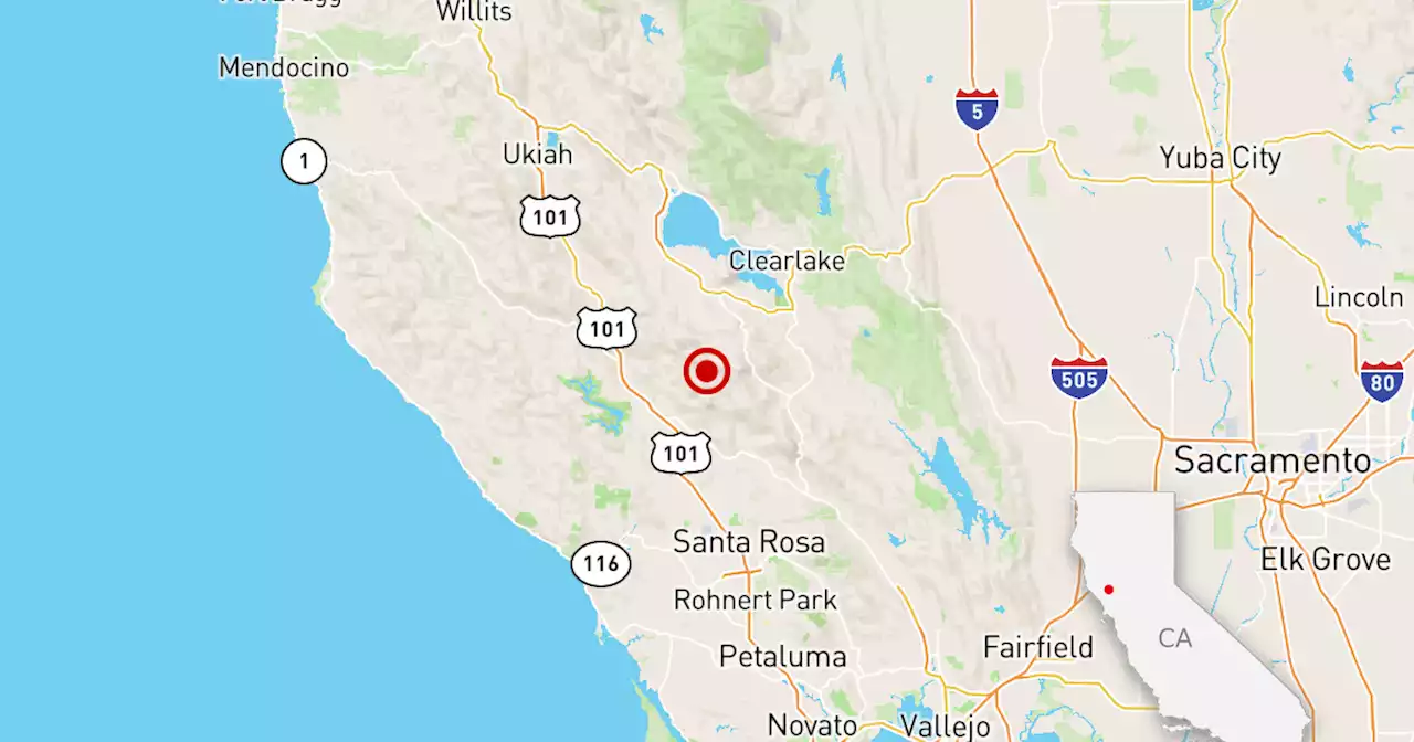 Magnitude 3.4 earthquake felt near Healdsburg, Calif.