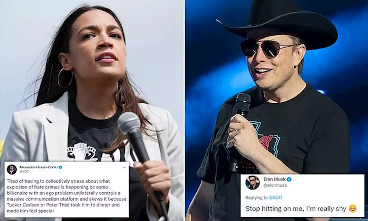 Elon Musk accuses AOC of FLIRTING with him on Twitter