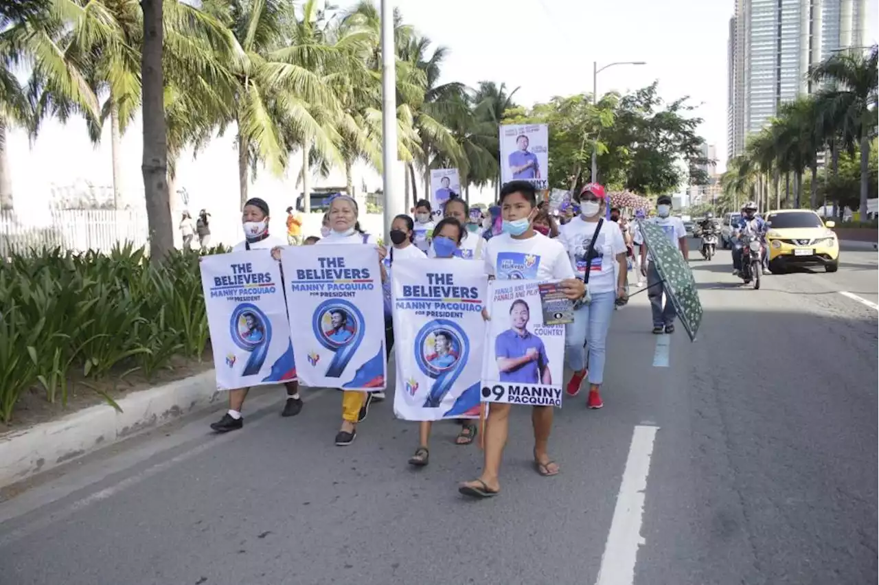 Some 2,000 Pacquiao supporters hold prayer march on Labor Day