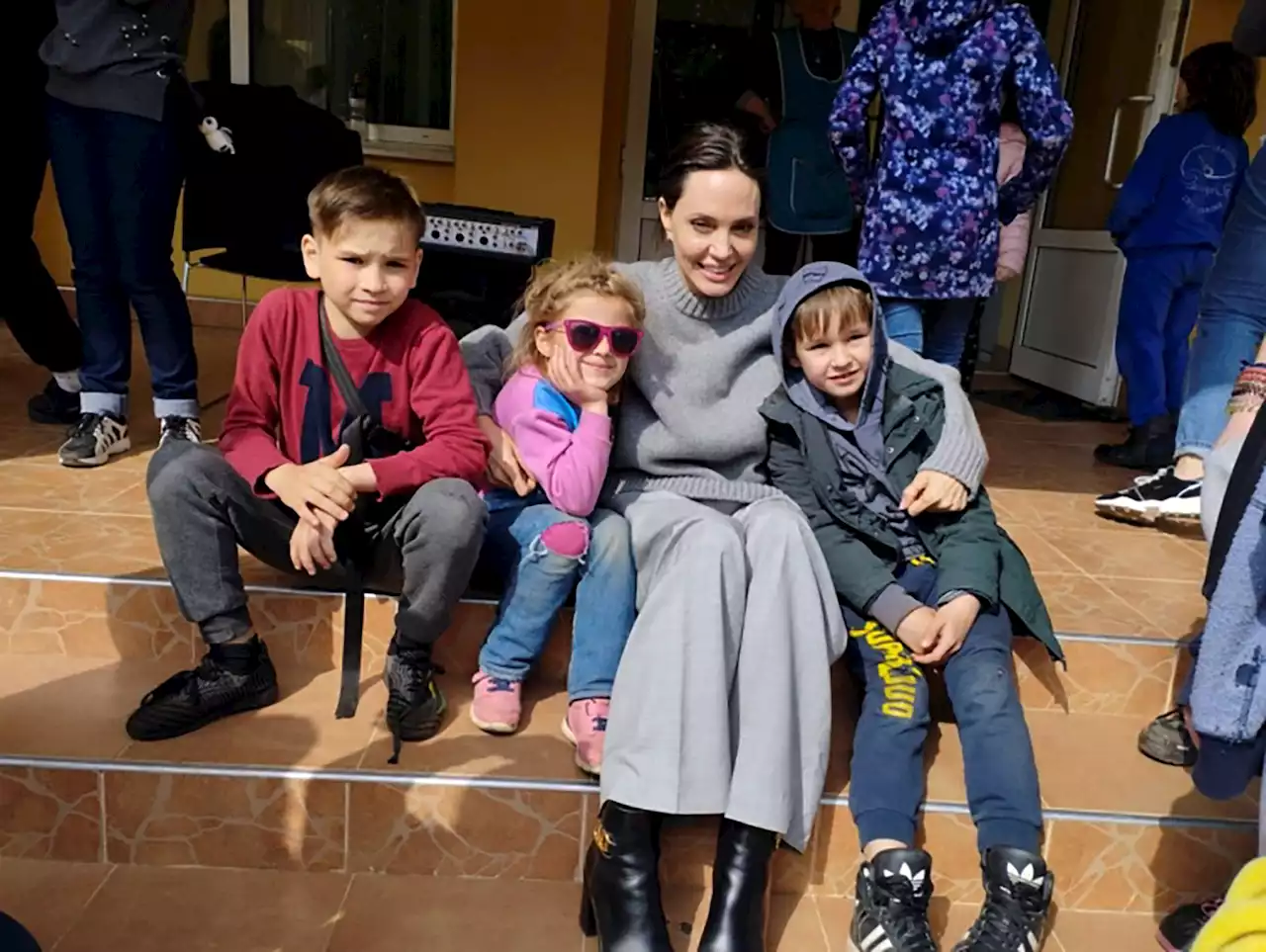 Angelina Jolie Makes Surprise Ukraine Visit, Meets Children